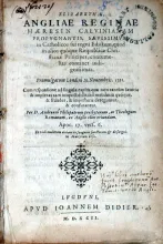 Elizabethae, Angliae Reginae Haeresin Calvinianam Propvgnantis...