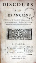 Discours Sur Les Anciens