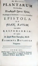 De Methodo Plantarum…Epistola ad Joan. Raium, Cum ejusdem...