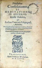 Philosophicae Consolationes, Et Meditationes In Adversis