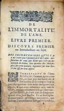 De l'Immortalité de l'Ame et de la vie éternelle