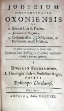 Judicium Universitatis Oxoniensis..Editio Sexta