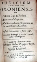 Judicium Universitatis Oxoniensis, De I. Solenni Ligâ & Foedere...