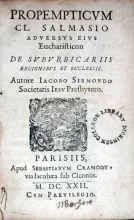 Propempticvm Cl. Salmasio Adversvs Eivs Eucharisticon De Svbvrbicariis...