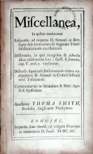 Miscellenea