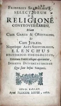 Selectiorum De Religione Controversiarum, Etiam Cum Graecis...