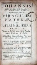 Miraculum Naturae Sive Uteri Muliebris Fabrica, Notis D. Joh. van Horne...