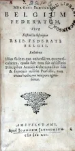 Belgium Federatum, Sive Distincta descriptio Reip. Federati Belgii