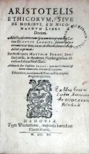 Ethicorvm, Sive De Moribvs, Ad Nicomachvm Libri Decem