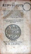 La Repvbliqve Des Svisses