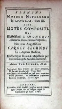Elenchi Motuum Nuperorum In Anglia, Pars III. Sive, Motus Compositi