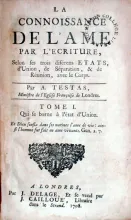 La Connoissance De L'Ame Par L'Ecriture (I)