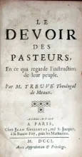 Le Devoir Des Pasteurs, En ce qui regarde l'instruction de leur people