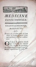 Médecine expérimentale, ou résultat de nouvelles observationes pratiques et anatomiques