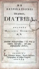 De Respirationis Usu primario, Diatriba