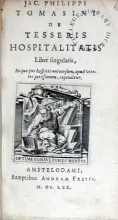De Tesseris Hospitalitatis Liber singularis