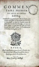 Commentaire Premier…Contenant le voyage du Duc d'Albe en Flandres...