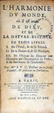 L'Harmonie Dv Monde, où il est traité De Diev, Et De La Natvre-Essence