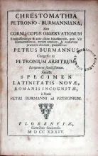 Chrestomathia Petronio-Burmanniana