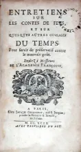 Entretiens Sur Les Contes De Fees, Et Sur Quelques Autres Ouvrages Du Temps