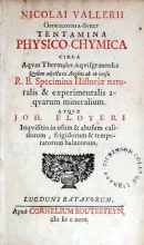 Tentamina Physico-Chymica circa Aqvas Thermales Aqvisgranenses...