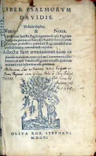 Liber Psalmorvm Davidis. Tralatio duplex, Vetus & Noua...