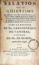 Relation sur le Quietisme..Avec La Reponse De Mr. L'Archeveque...