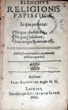 Elenchvs Religionis Papisticae