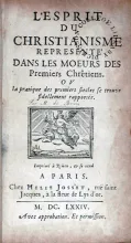 L'Esprit Du Christianisme Representé Dans Les Moeurs Des Premiers Chrêtiens