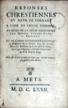 Reponses Chrestiennes.A L'Idee De L'Eglise Naissante, Av Livre...