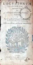 Locvtionvm Graecarvm, in communes locos, per alphabeti ordinem...