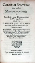 Notae provocatoriae In Corollaria, quae disputationi suae de Ictero...