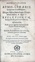 Exercitationes de Atmo-Sphaeris Corporum Consistentium;.Subjunctis...