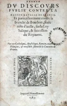 Examen Dv Discovrs Pvblié Contre La Maison Royalle de France