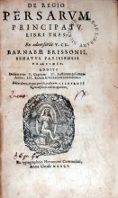 De Regio Persarvm Principatv