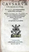 Praxis Cavsarvm Criminalivm...