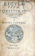 Regvlae Vitae. Virtvtvm Descriptiones Methodicae