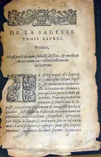 De la sagesse liures trios