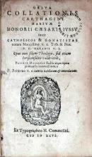 Gesta Collationis Carthagini Habitae Honorii Caesaris Ivssv...