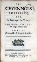 Les Cevennols Justifiez, Par Le Politique du Temps. Livre Imprimé...