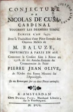 Conjecture. …Touchant les Derniers Temps….Avec la Traduction d'une...