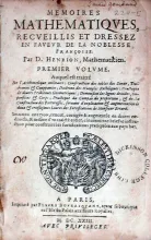 Memoires Mathematiqves, Recveillis Et Dressez En Favevr...