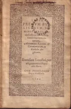 Liber Precvm Pvblicarvm, Sev Ministerii Ecclesiasticae...