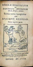 Epistolae Dehortatoriae ad Antonivm Devsingivm…Editio tertia locupletior...