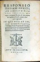 Responsio.Ad Libellvm D. Iacobi Schegkii...