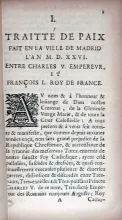 Articles de la Paix Entre Les Couronnes De France et D'Espagne...