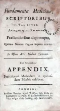 Fundamenta Medicinae, Scriptoribus, tam inter Antiquos quam...