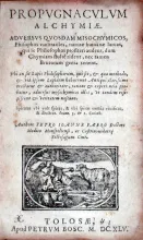 Propvgnacvlvm Alchymiae. Adversvs Qvosdam Misochymicos...