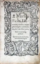 De vita libri tres, Nunc à mendis situq; uindicati