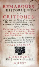 Remarques Historiques Et Critiques, Faites dans un Voyage d'Italie...